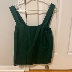 J. Crew Linen Blend Square Neck Tank Top
